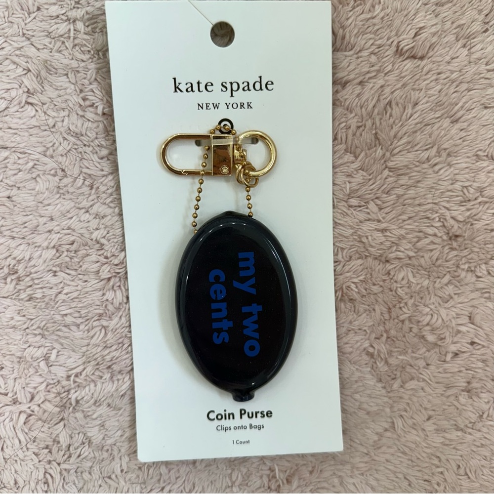 Kate Spade x Target My Two Cents Coin Pouch Bag Charm Keychain - Picture 4 of 4